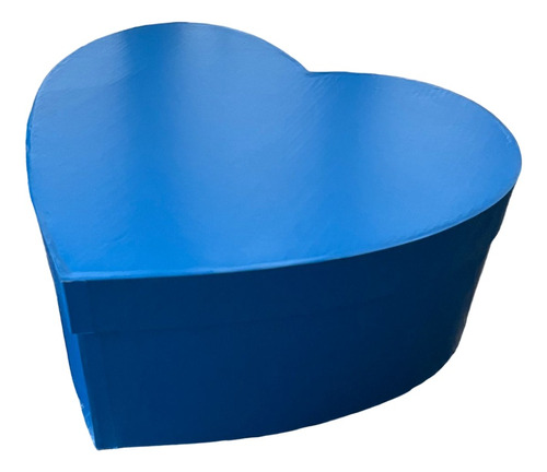 Caja Decorativa En Cartón Para Regalo Forma Corazón Azul