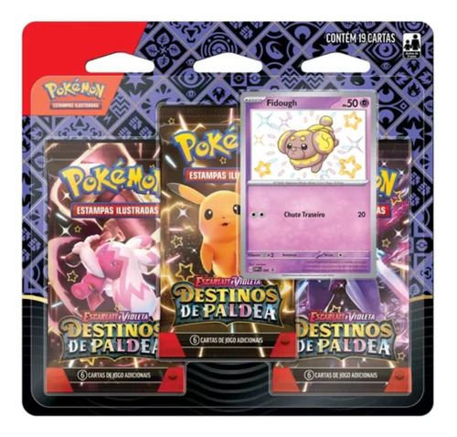 Blister Triplo Pokémon Ev 4.5 Destinos Paldea Tcg Copag