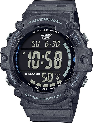 Reloj Casio Ae-1500wh-1a Deportivo Negro  Para Caballero