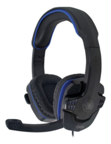Headset Gamer Stalker P2 Ps4/one Preto/azul Hs209 1,3m Oex