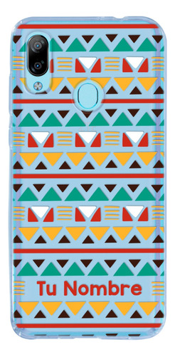 Funda Para Zte Étnico Tribal Abstracto Con Nombre