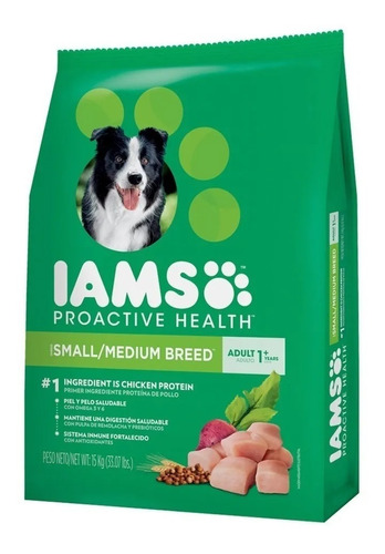 Iams Dog Adulto Small & Medium X 15 Kg. Sabuesos Vet