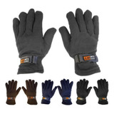 Guantes Polares Invierno Unisex Abrigo Con Abrojo X 12u.  