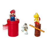 Boneco Super Mario E Acessorios Dungeon Diorama Candide 3002