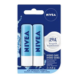 Nivea By Labello Hydro Care Bálsamo Labial Blíster De 2pz