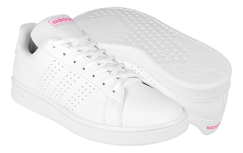 Tenis Dama adidas Advantage Id9564 Simipiel Blanco