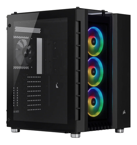 Gabinete Gamer Corsair Crystal 680x Rgb Black Vidrio Templad