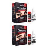 Henna Sobrancelhas Niraj 4g + Fixador Cast Esc - Kit C/ 2un