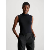 Body Calvin Klein Stretch Mujer Negro