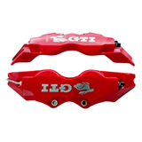 Par (2) Cubre Caliper Volkswagen Gti 28cm Rojo