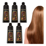 5pz Shampoo Tinte Instantáneo Cubre Canas Natural Jengibre