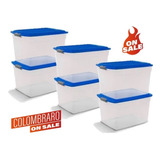 Cajas Plástica Organizadora Colbox 34 Lts. Colombraro 6 Unid