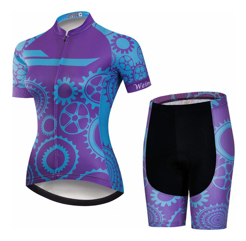 Maillot De Ciclismo De Manga Corta Para Mujer