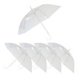 Kit 5 Guarda Chuva Sombrinha Transparente Atacado