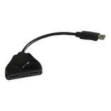 Adaptador Convertidor Displayport 1 Macho A 2 Hembra Hub