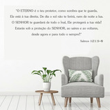 Adesivo De Parede Decorativo Bíblico Salmos 121 -50x100cm