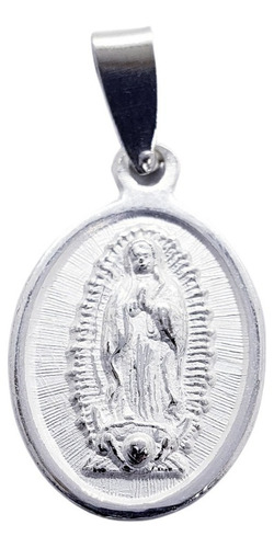 Medalla Virgen De Guadalupe De Plata Ley 925.