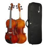 Viola De Arco Eagle 4/4 Va 182 Com - Estojo - Arco - Breu