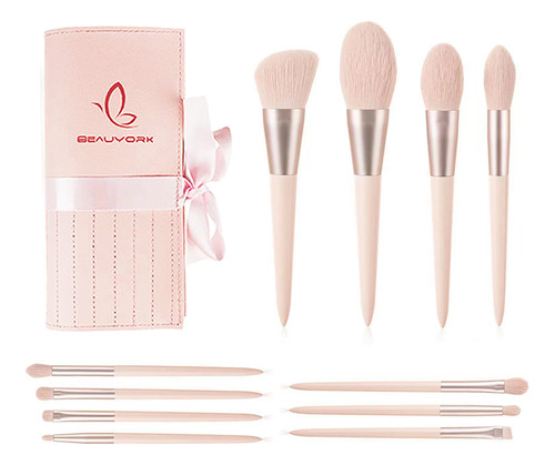 Brochas Maquillaje Profesional,kit Set De Brochas Para Maquillaje,estuche De Maquillaje,aplicadores,11pcsrosabeauyork