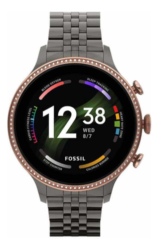 Smartwatch Fossil Para Mujer Gris Plomizo Ftw6078
