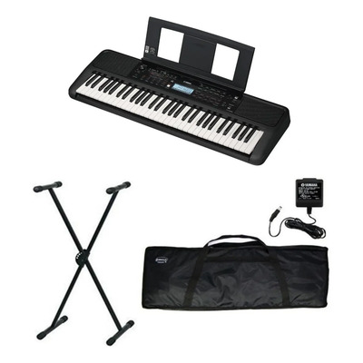 Yamaha Psr-e383 Teclado Digital 61 Teclas Con Funda Y Base | Envío gratis