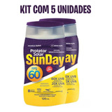 Kit 5 Protetor Solar Sunday Fps 60 120ml