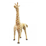 Girafa Realista Em Pé 140 Cm Decoração Festa Pelúcia