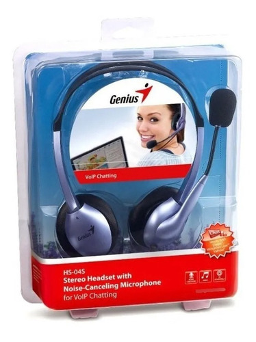 Auricular Con Microfono Genius Hs-04s Ideal Skype - Simmcye