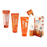 Kit 4 Skincare Vitaminac Antiidade Clareador Clear Dermachem