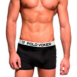 Kit 5 Cuecas Boxer Algodão Lycra Original Polo Voker 