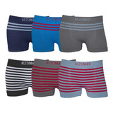 Kit 6 Cueca Boxer Shortinho Infantil Sem Costura 