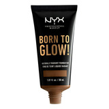Base De Maquillaje Nyx Professional Makeup Born To Glow True Beige Born To Glow Tono 19 Mocha - 20ml 100g