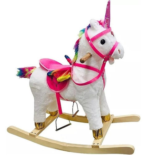 Caballo Ponny Unicornio Para Niñas Musical Juguete Montable