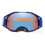 Antiparras Oakley Motocross Airbrake Blue Sapphire Avant Color De La Lente Iridium Color Del Armazón Azul Talle Ajustable