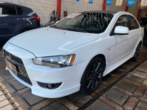 MITISUBISH LANCER CVT 2013 BRANCO COURO BLINDADO TOP