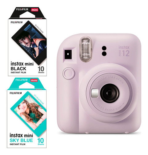 Câmera Instax Mini 12 Fujifilm Lilás Candy + 20 Fotos