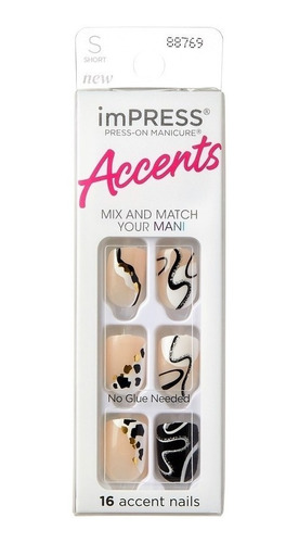 Uñas Impress / Press-on Accents - Modelo Top Notch