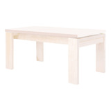 Mesa De Comedor De Madera Dime 2x1 Mts  Lustre White Wash