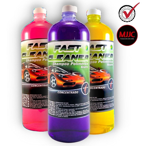 Shampoo Para Auto Ph Neutro Fast Cleaner 1 Litro Mjjc Foam