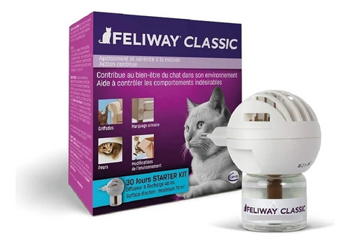 Feliway Classic Kit Difusor Plug In Feromona Gatos Relajante