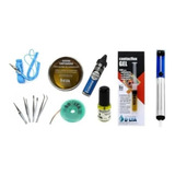 Kit Electrónica Estaño Malla Pulsera Pinzas Desoldador Nº3