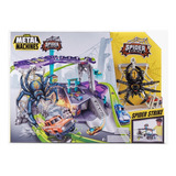 Pista De Autos Metal Machines Spider Strike Araña Zuru Color Gris