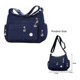 Azul Excelente Bolsa Impermeable Crossbody Bolso De Hombro M