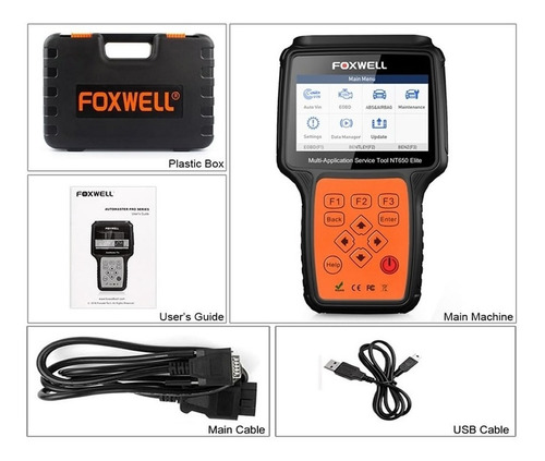 Scanner Automotriz Multimarca Foxwell Nt650 Elite / Ferrenet