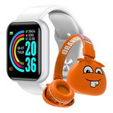 Relógio Smart Watch 9 + Fone De Ouvido Infantil Monster 2024