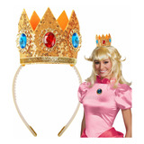 Corona Para Princesa Peach Nueva Pelicula Cosplay Disfraz Para Mario Halloween Navidad Regalo