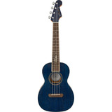 Fender Dhani Harrison Ukelele Tenor, Azul Zafiro, Con Bolsa. Color Sapphire Blue