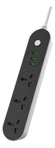 Faixa De Alimentação Com 3 Tomadas 3 Usb 5v Com Interruptor