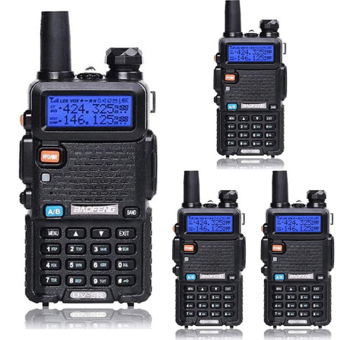 Baofeng Uv-5r - Radio Bidireccional De Doble Banda (4 Unida.