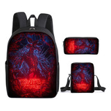 Mochila Escolar Strange Things De Fábrica Para Estudiantes Color Stranger Things-customized 11 Diseño De La Tela Backpack